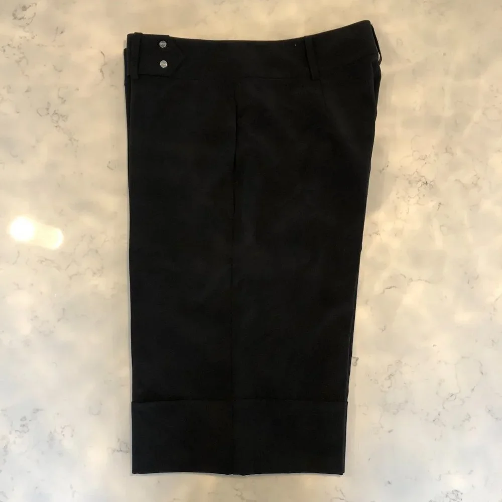 IZOD XFG Stretch Athletic Bermuda Cuffed Golf Shorts Black Size 4 - Picture 3 of 11